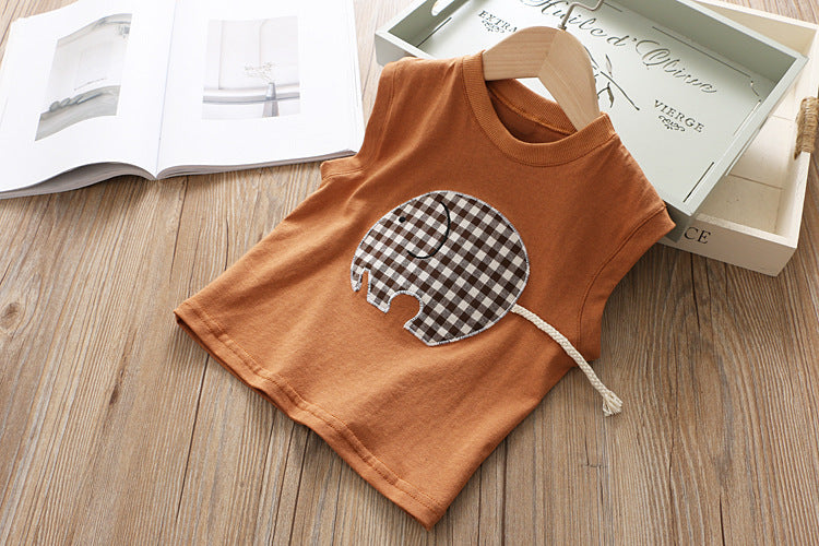 Mädchen Kinder Set Plaid Elefant