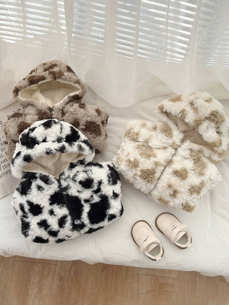 Leopard Print Children's Coat