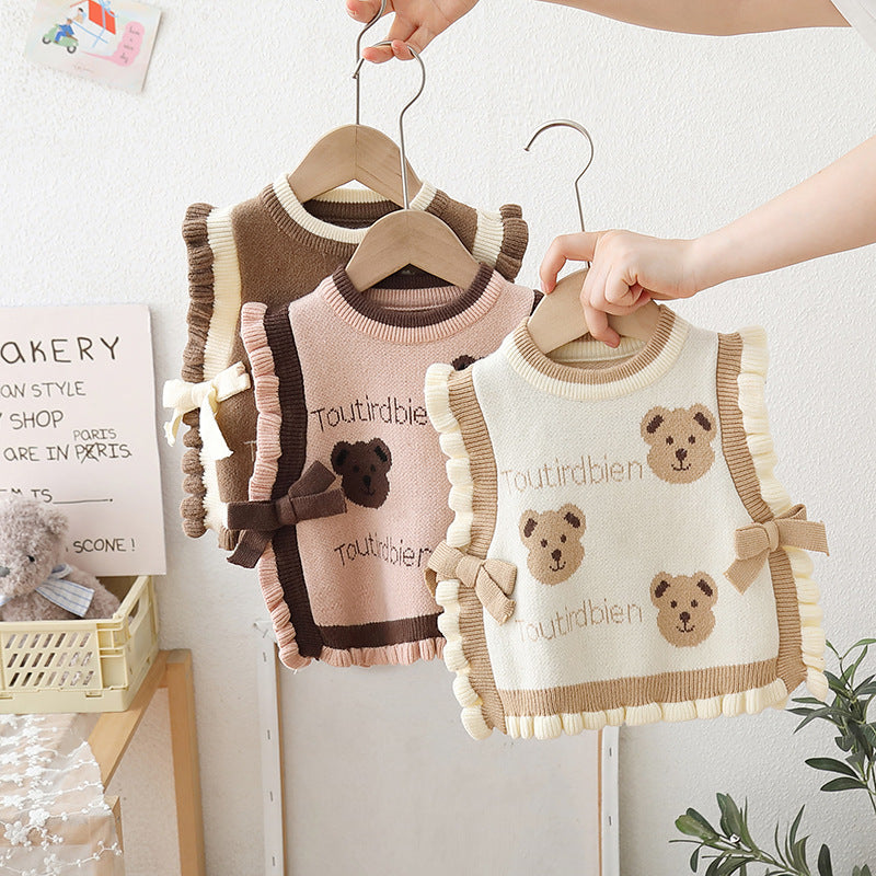 Kinderweste Schleife Teddybären