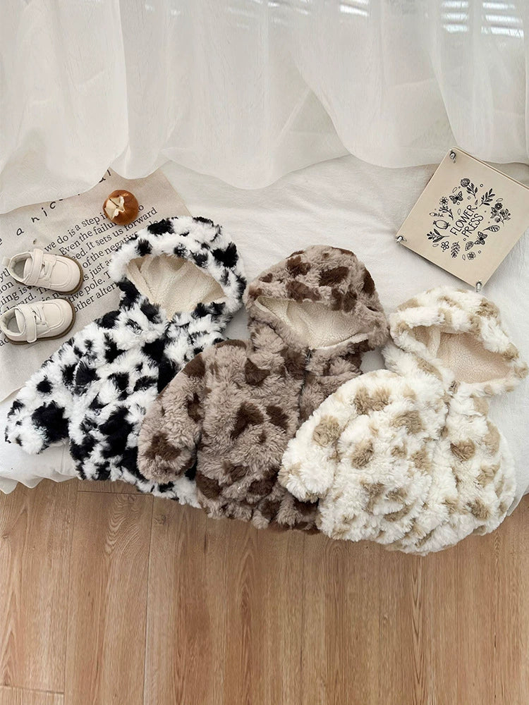 Leopard Print Children's Coat