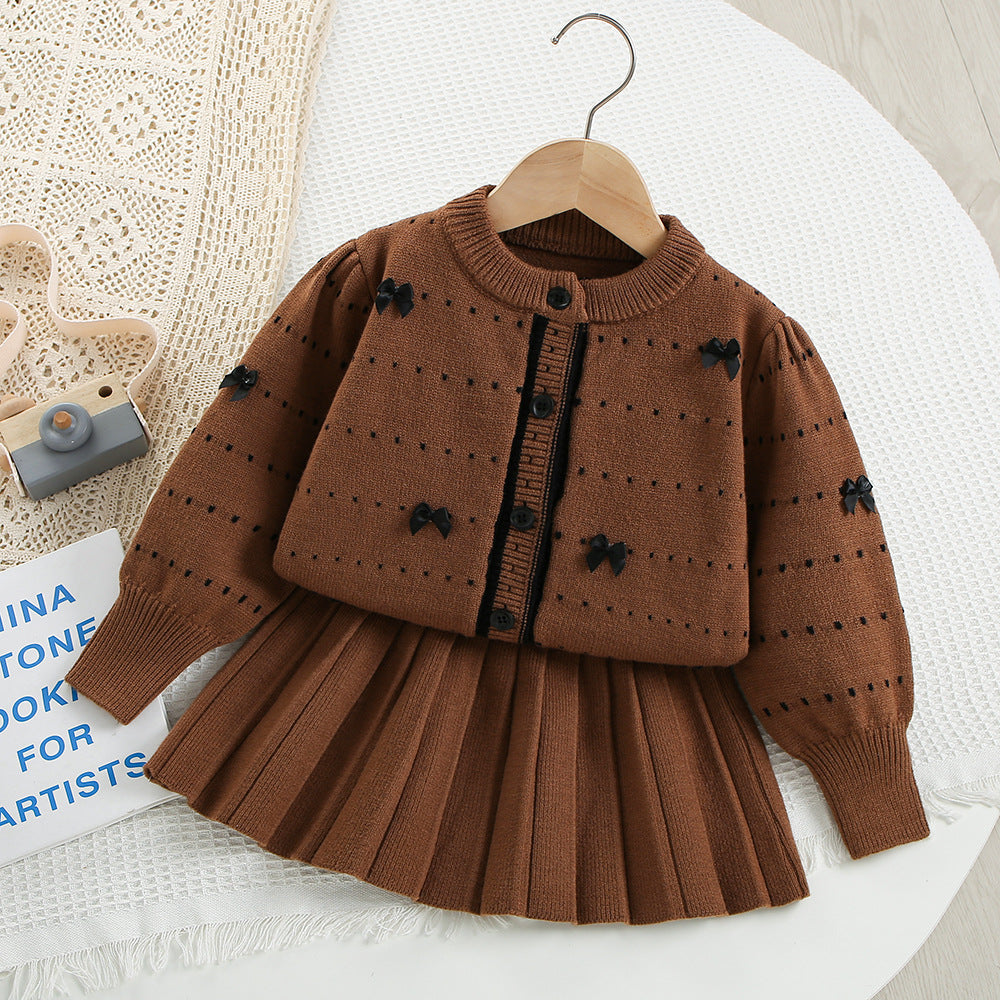 Girls' Winter Set with Bows