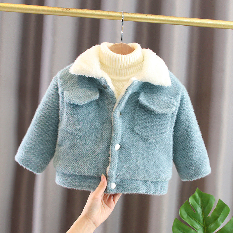 Girls' Plush Lined Coat