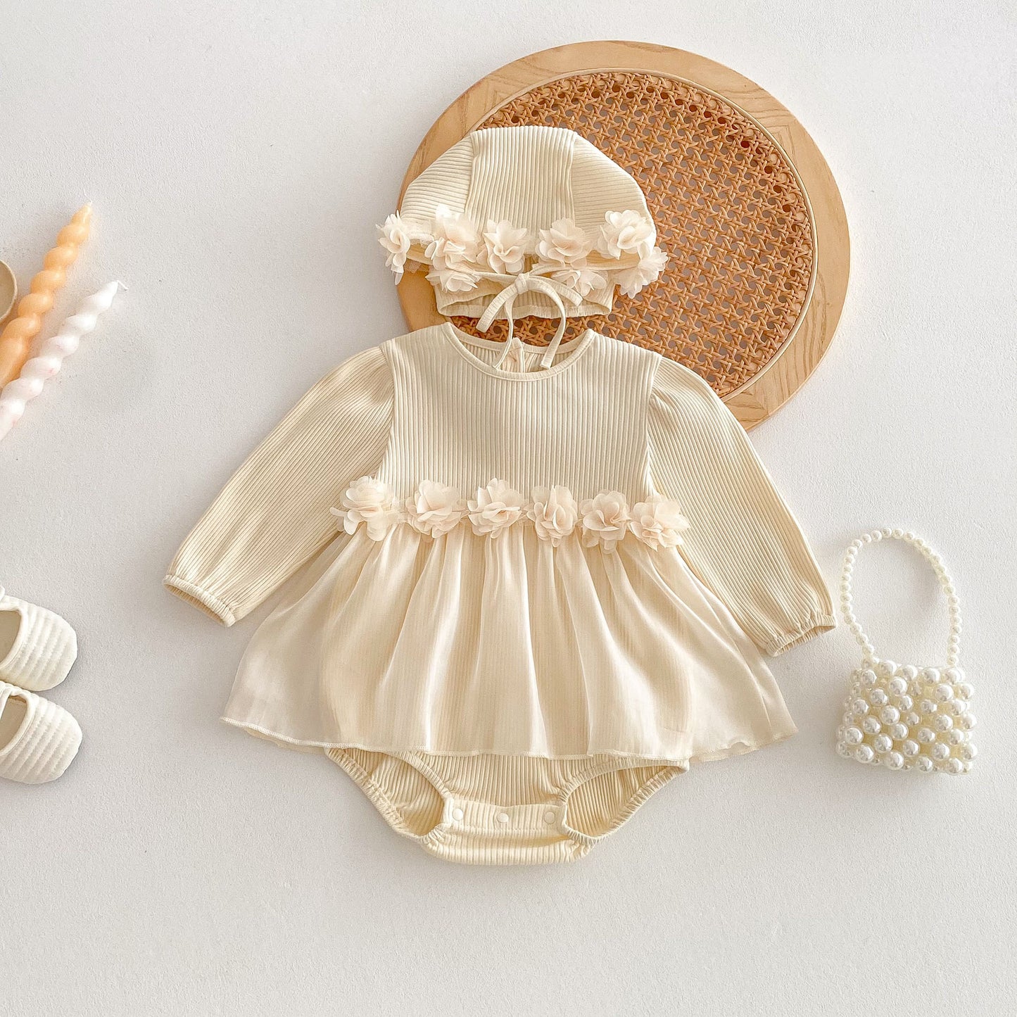 Girls' Flower Bodysuit
