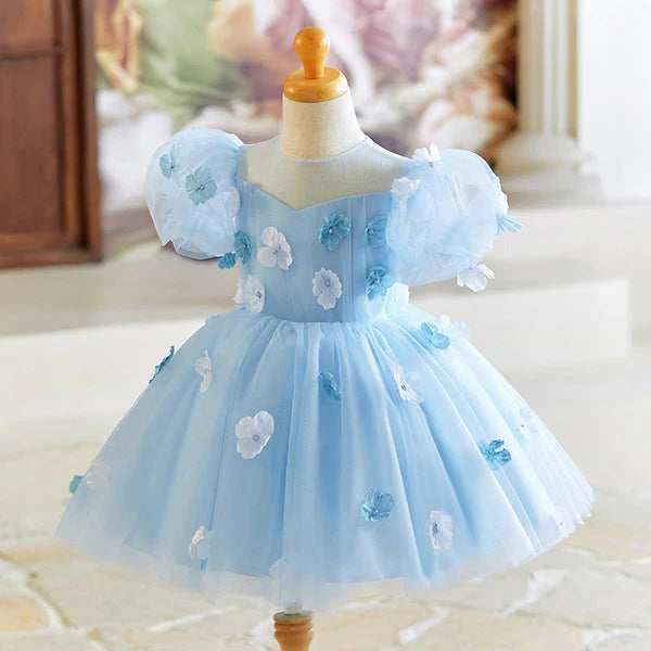 Blue Flower Children's Dress