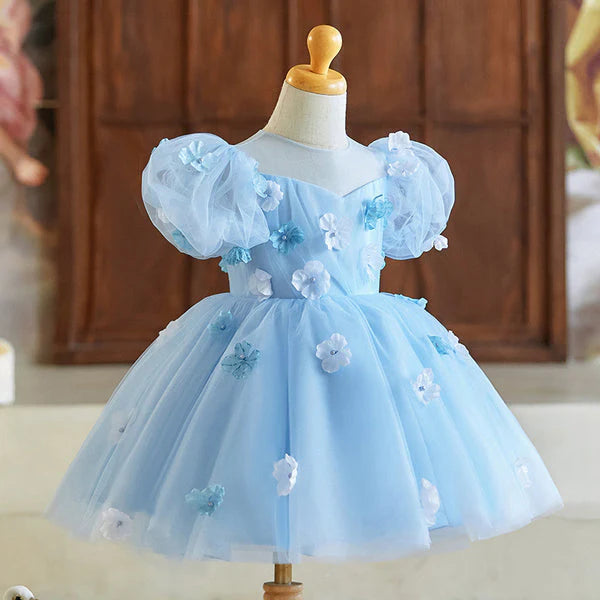 Blue Flower Children's Dress