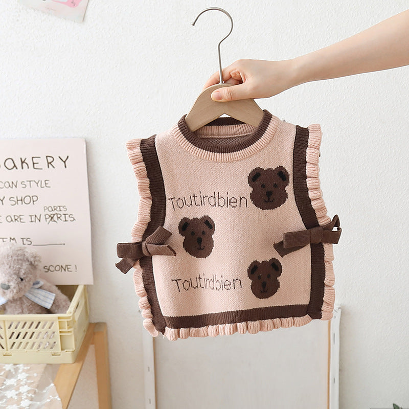 Kinderweste Schleife Teddybären