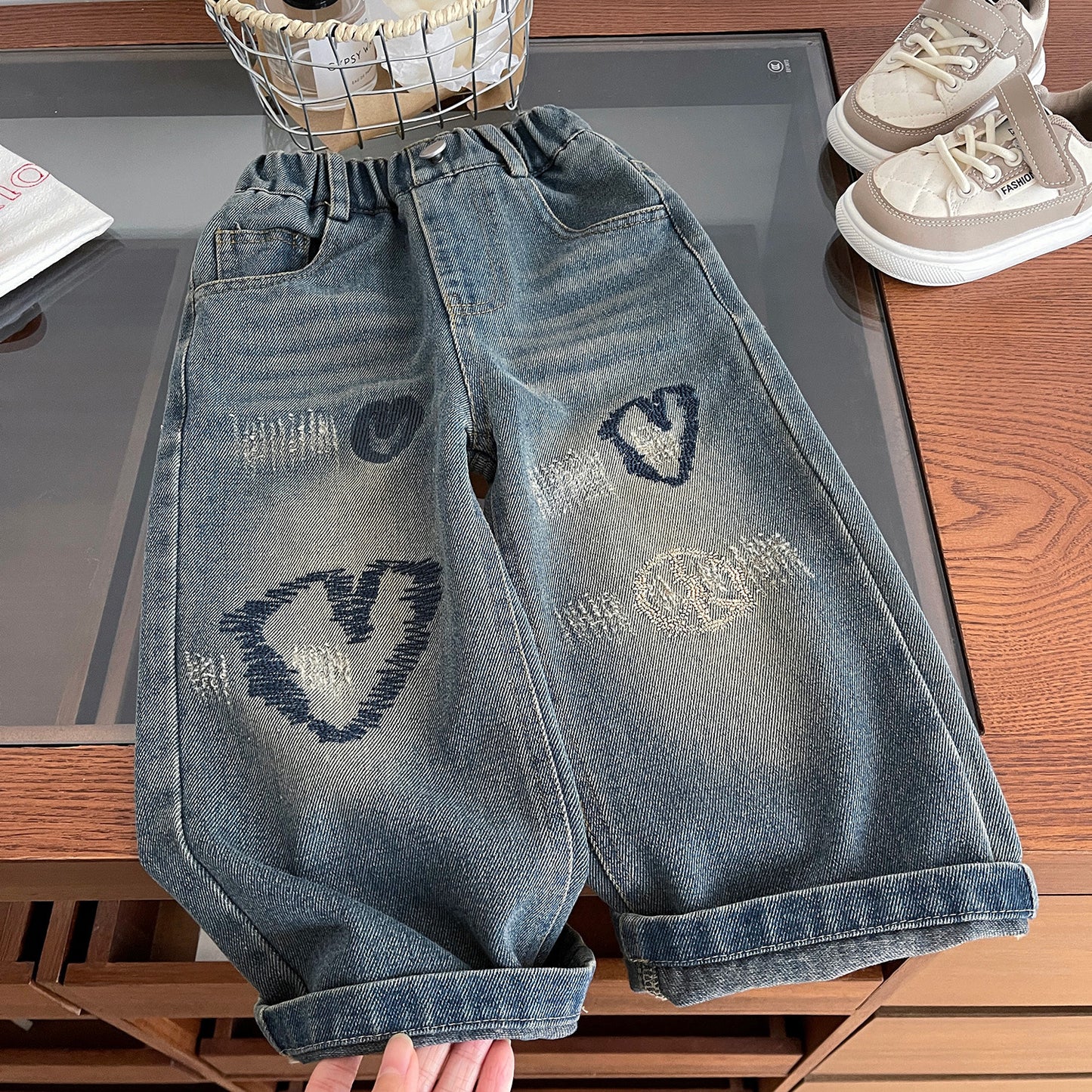 Kinderjeans Herzen