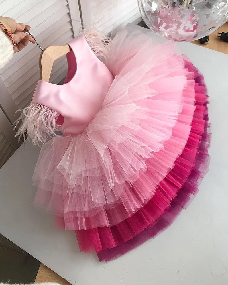 Mehrlagiges Partykleid aus Tüll