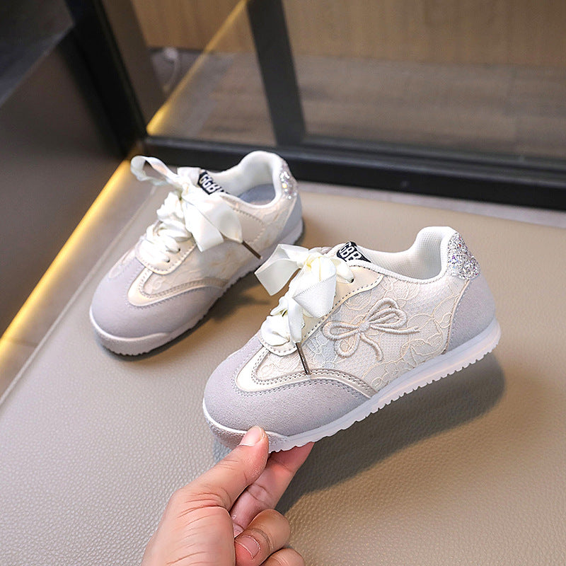 Mädchen Kleinkind Tennisschuhe Pailletten Spitze