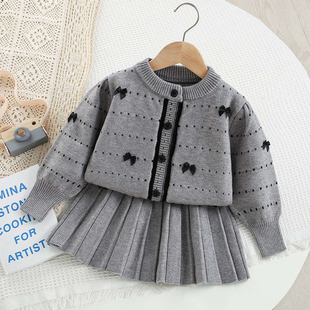 Girls' Winter Set with Bows
