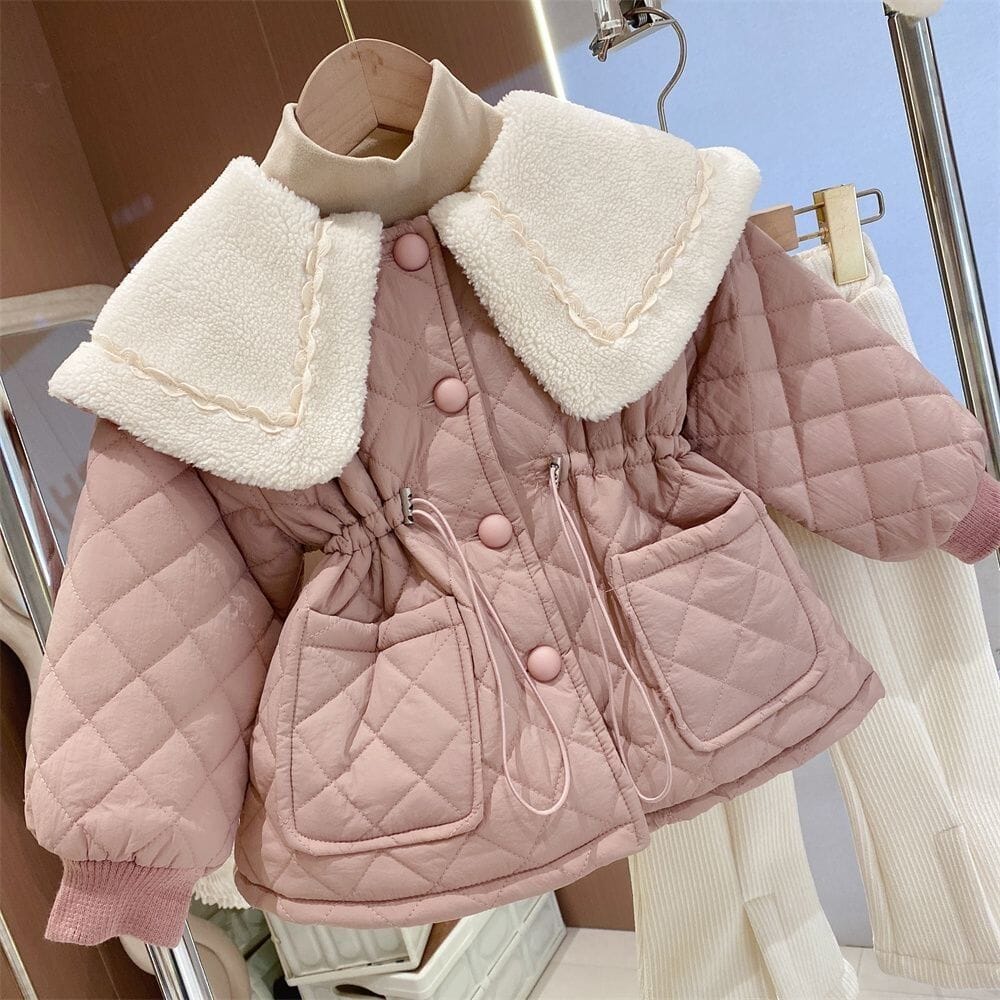 طوق معطف نسائي للأطفال من Warm