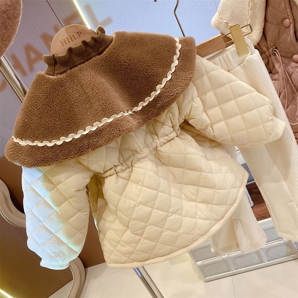 طوق معطف نسائي للأطفال من Warm