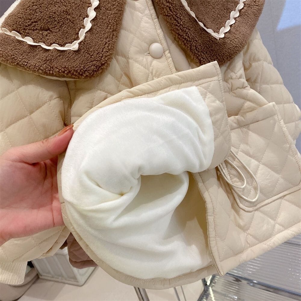 طوق معطف نسائي للأطفال من Warm