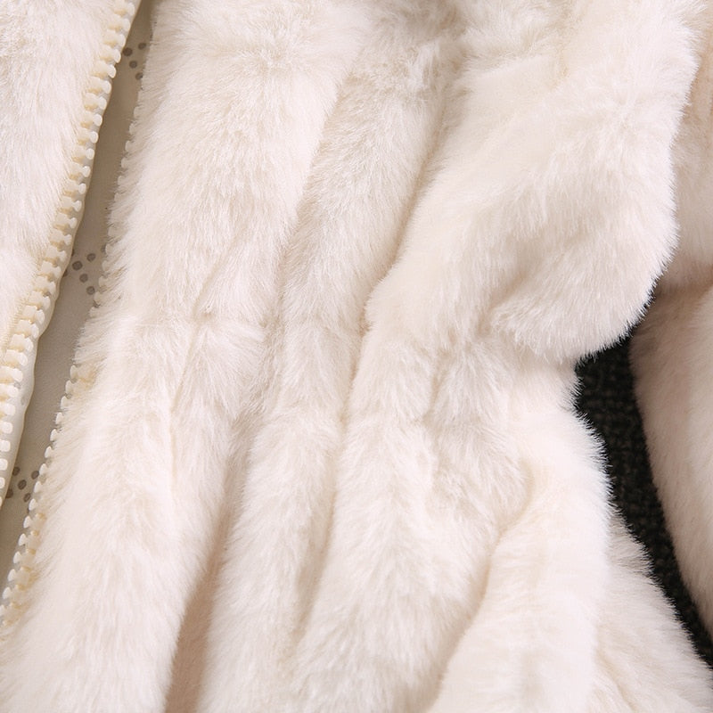 Bommel-Leder-Kinderjacke