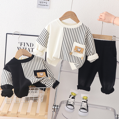 Kids striped sweatshirt set