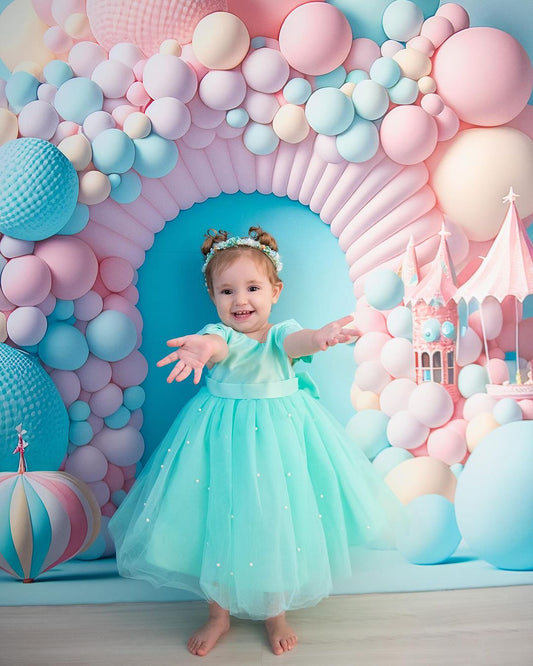 Children's Party Dress Tulle and Pearls