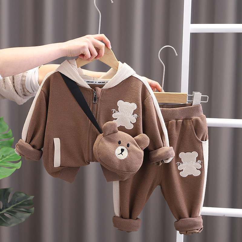 Children's set with bear bag