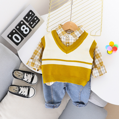 Children's set with vest and jeans