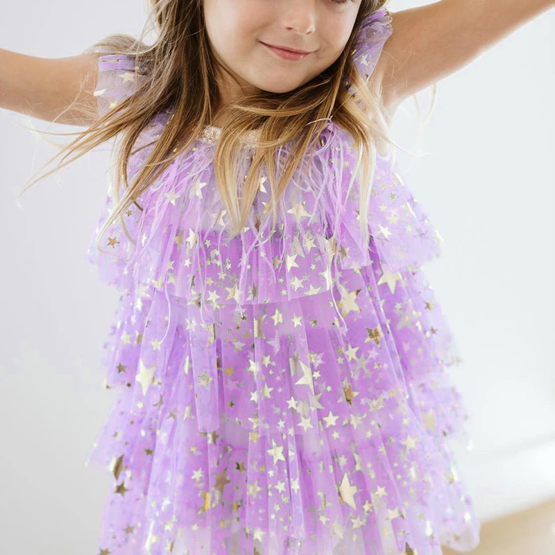 Purple Dress With Stars