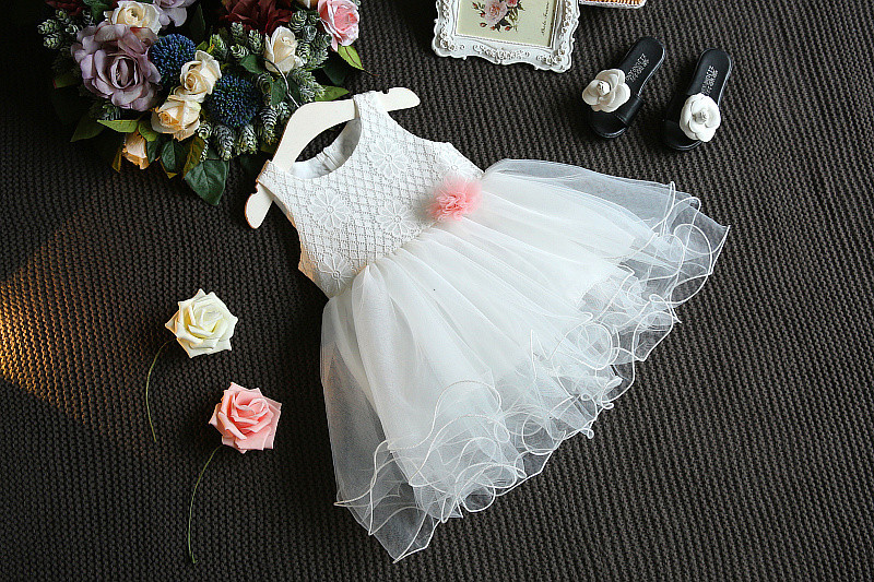 Lace Dress with Flower