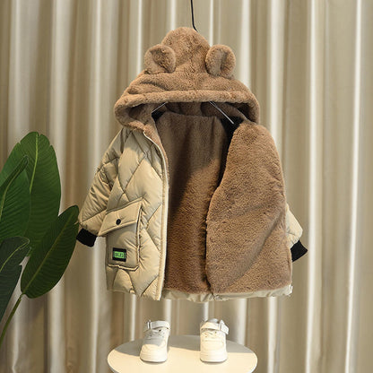 Super Warm Men's Children's Coat Ears