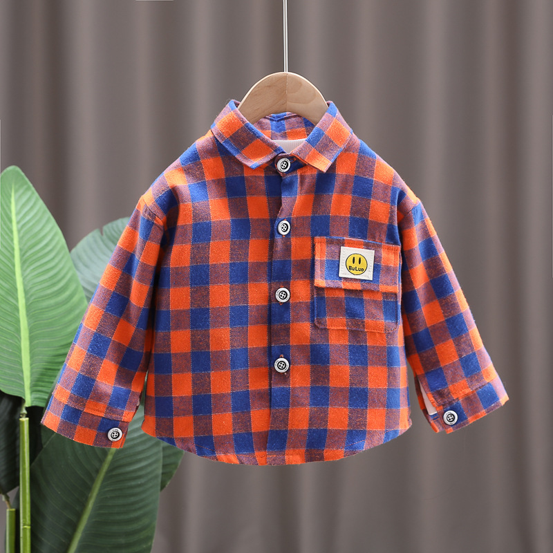 Children's set with plaid jacket