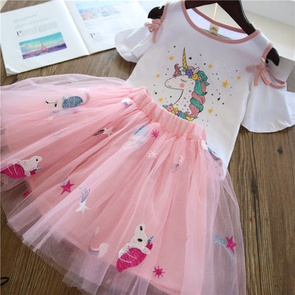 Unicorn Infant Girl Set Tulle