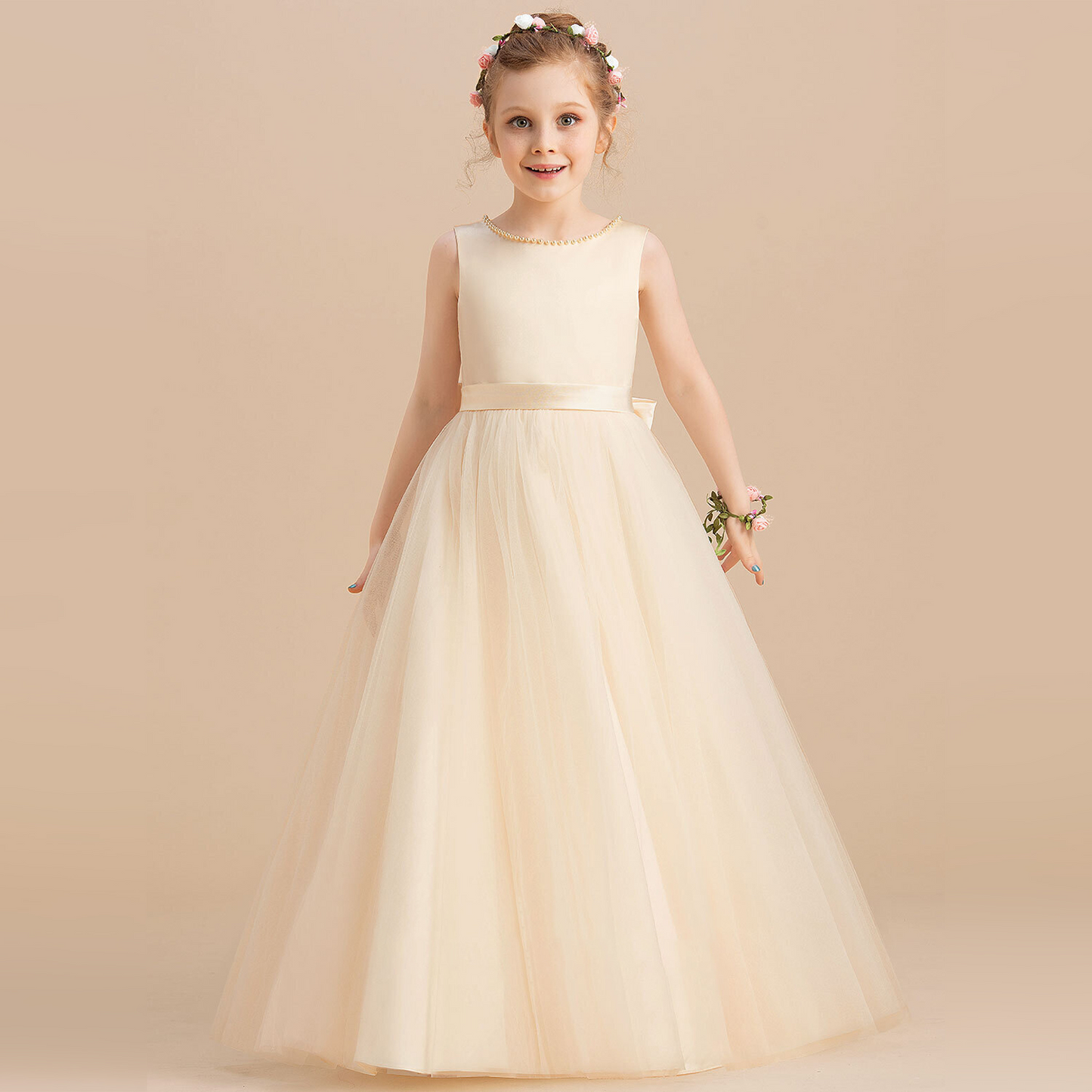 Classic Children's Dress with Bow