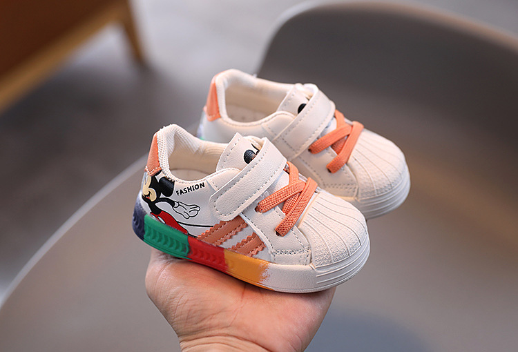 Colored Mr.Mause children's sneakers