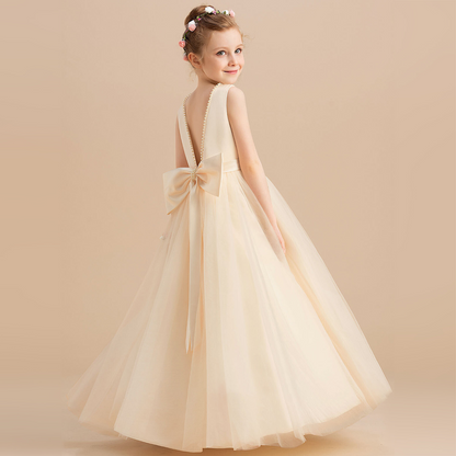 Classic Children's Dress with Bow