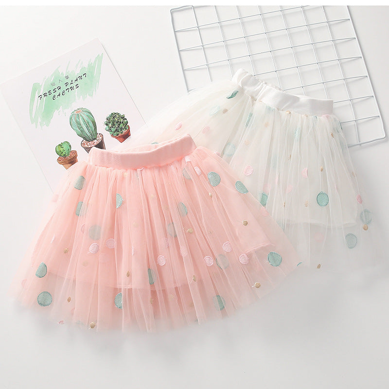 Polka Dot Tulle Children's Skirt