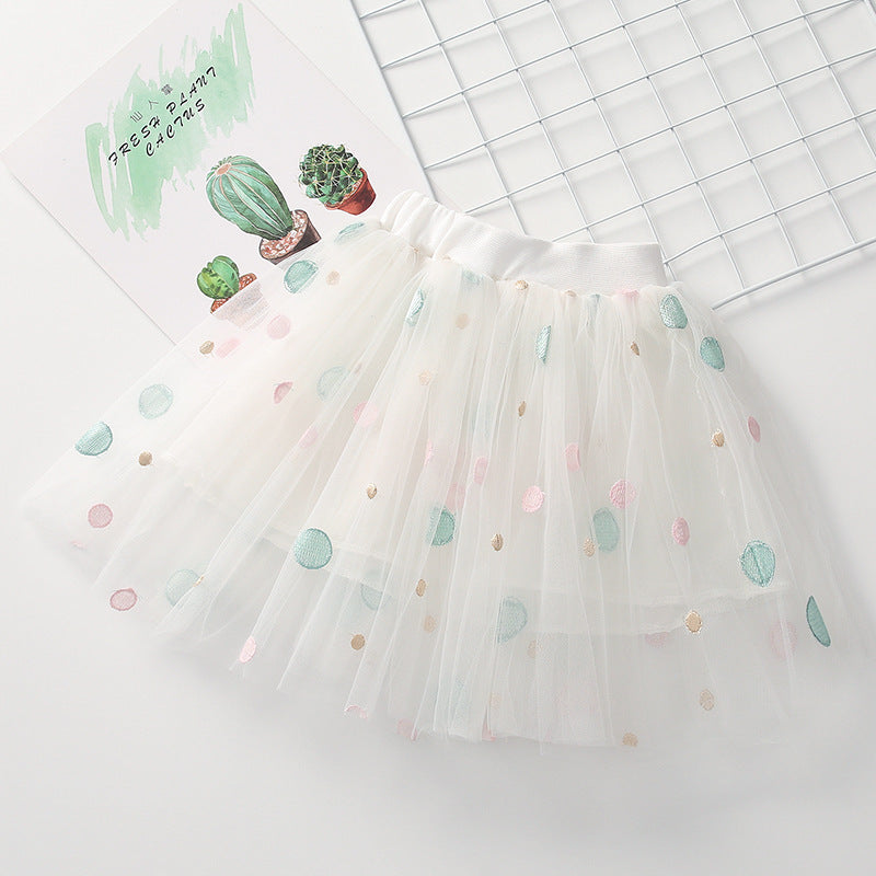 Polka Dot Tulle Children's Skirt