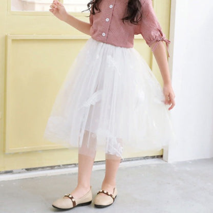 Tulle Falda With Lining