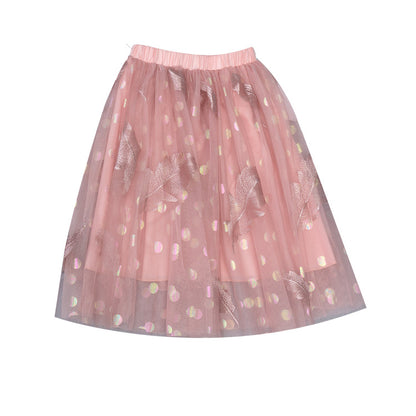 Tulle Falda With Lining