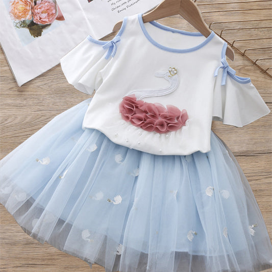 Girl's Infant Set Duckling and Tulle