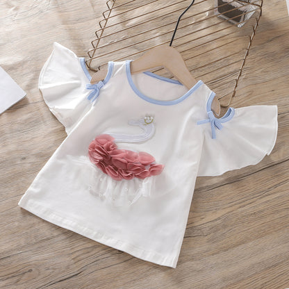 Girl's Infant Set Duckling and Tulle