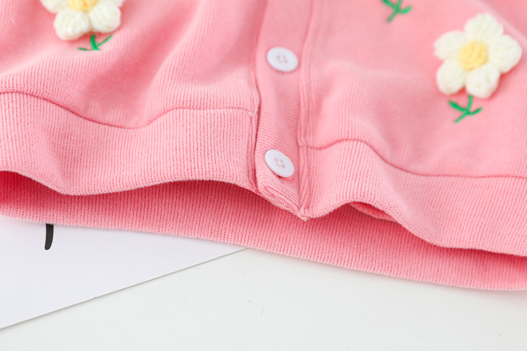 Children's shirt set with flower collar