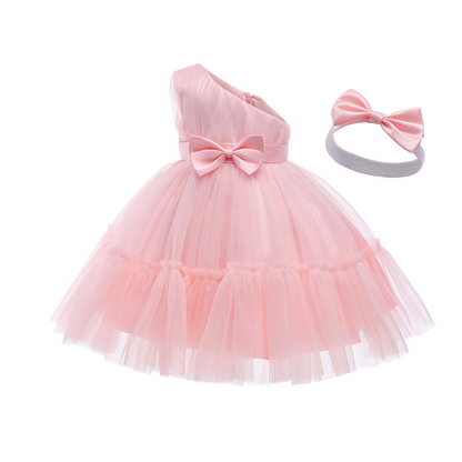 Princess tiered Dress with one strap