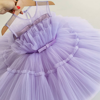 Tulle and lace Tiered Princess Dress