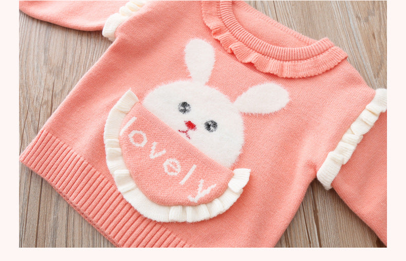 Children's Girl's Winter Bunny Set