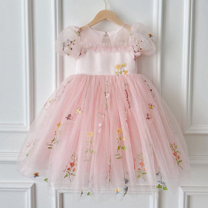 Floral Tulle Children's Dress