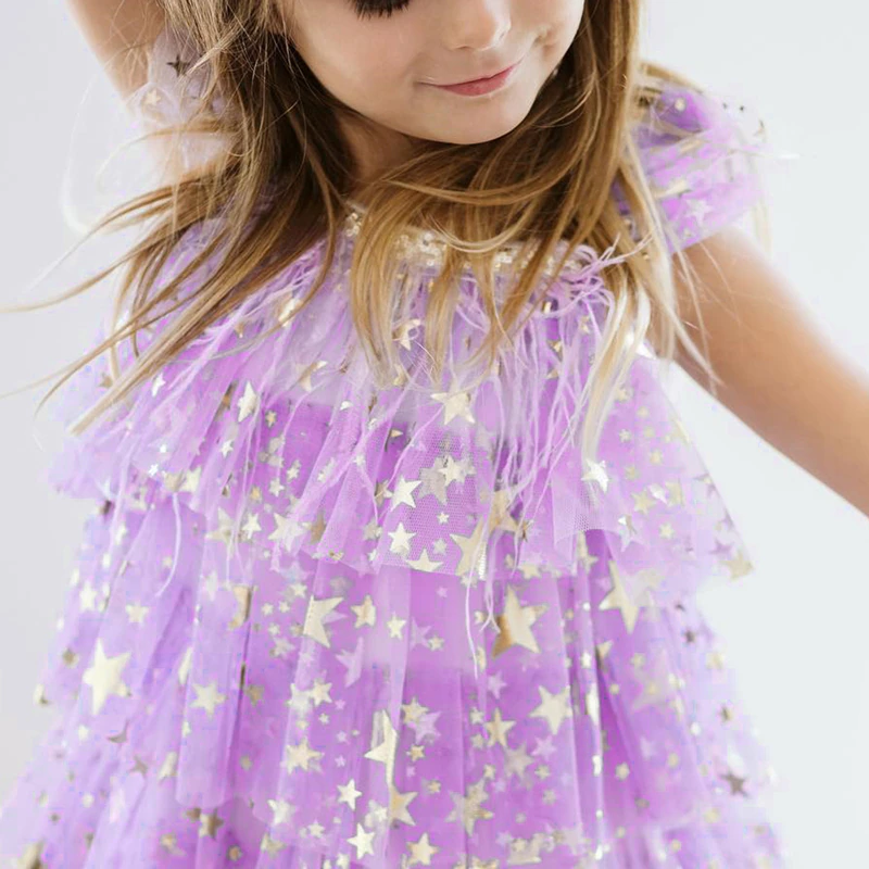 Purple Dress With Stars