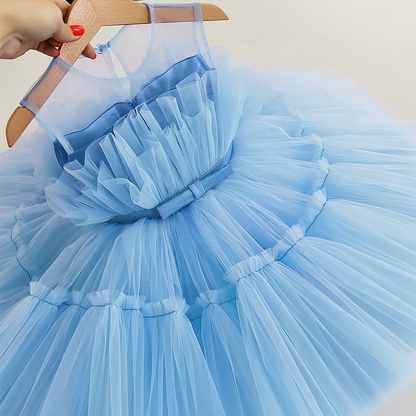 Tulle and lace Tiered Princess Dress