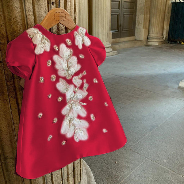 Children's Bright Flowers Dress