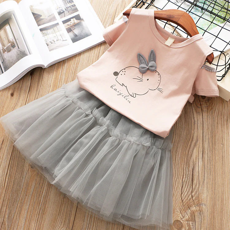 Girl's Infant Set Tulle Bunny