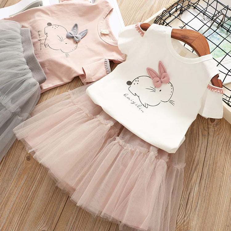 Girl's Infant Set Tulle Bunny