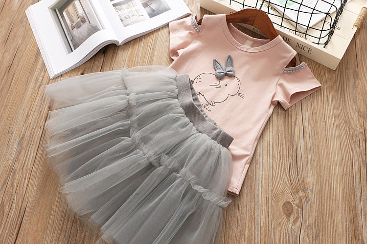 Girl's Infant Set Tulle Bunny