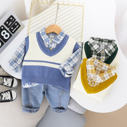 Children's set with vest and jeans