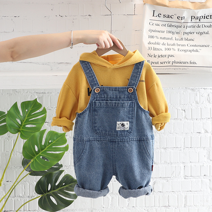 Children's jumpsuit with hood