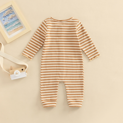 Striped baby romper